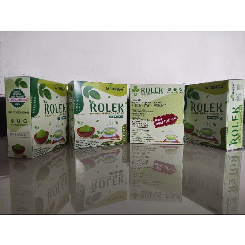 

Minuman Serbuk Daun Kelor Tanpa Ampas "ROLEK" 1 box isi 6 sachet