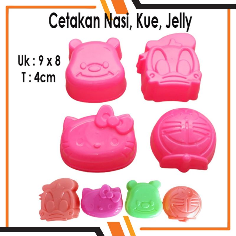 Cetakan Bento Karakter / Cetakan Puding Karakter / Cetakan nasi