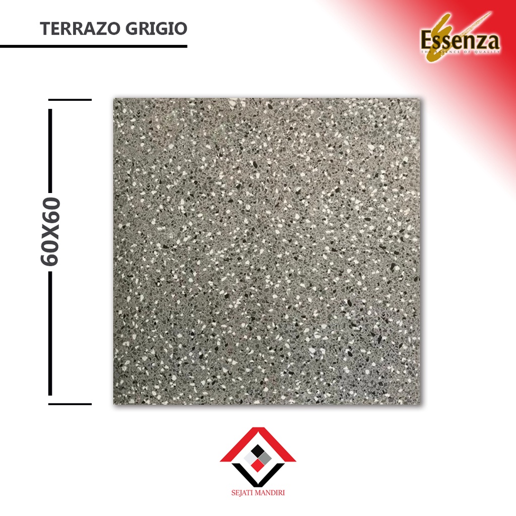 Granit 60x60 - Motif Teras - Essenza Terrazo Grigio