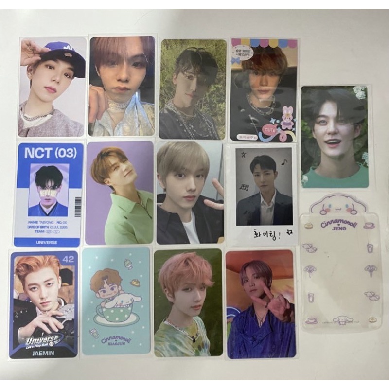 wts jeno apm a precious moment sanrio sleeve jisung sanrio tc trading card a jaehyun sg21 id card un