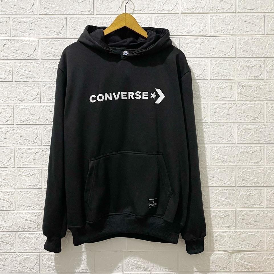 Bagus Dipakai.. TURUN HARGA ! Jaket Sweater Hoodie Converse Sablon Original Pria Wanita High Quality