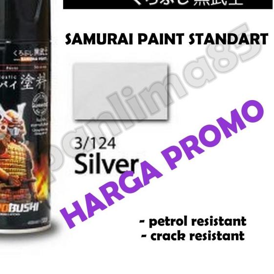 Samurai Paint 124 Silver Cat Semprot/Pylox/pilox/Pilok/Helm/Motor