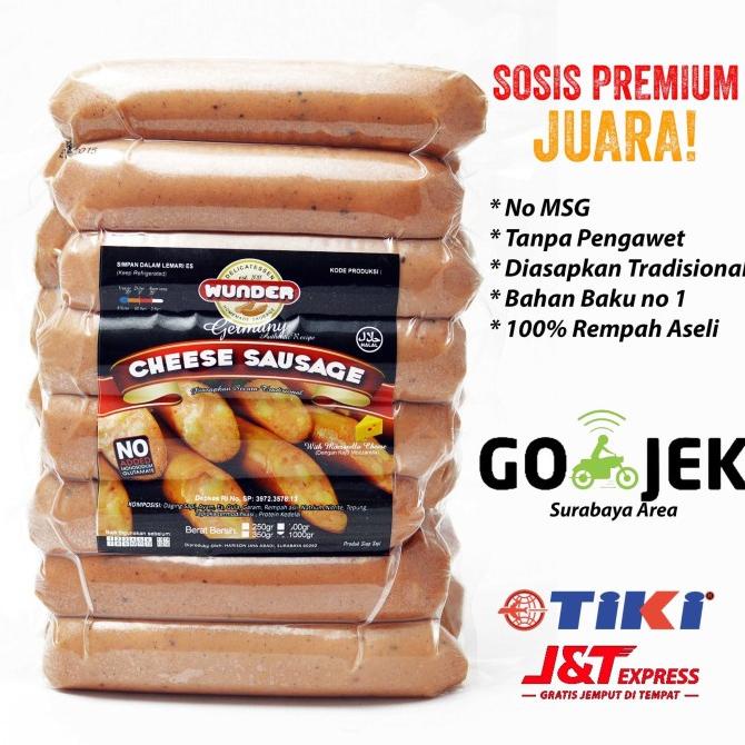 

Sosis CHEESE Premium 1kg - by WUNDER SAUSAGE