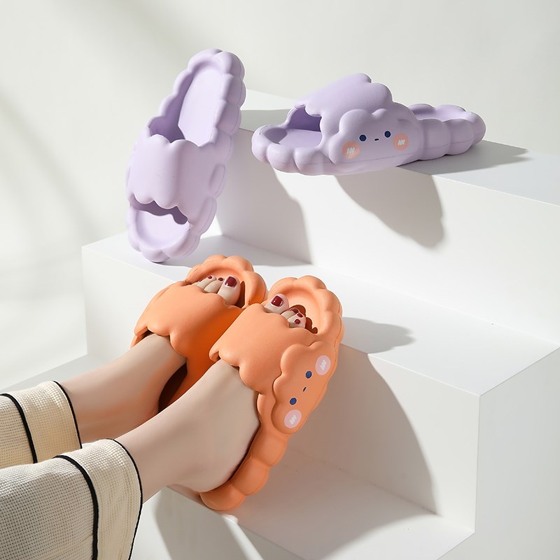 Sandal Slop Wanita Awan Terbaru Lucu Empuk Sendal Rumah Wanita Premium Sandal Selop Wanita Kekinian