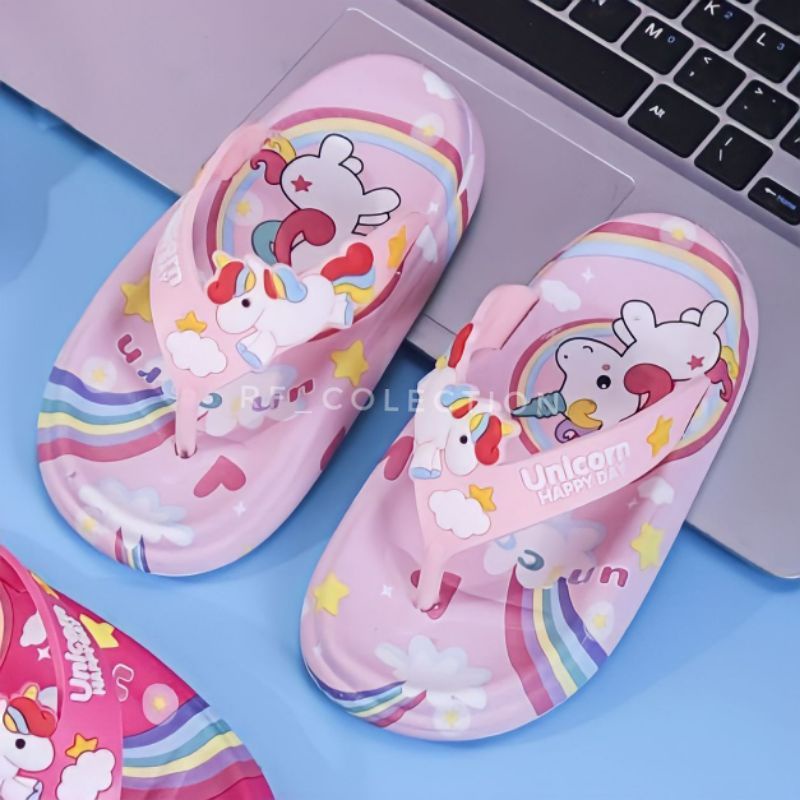 Sandal Jepit Anak Perempuan Sandal Jepit Anak Kekinian Sandal Karet Jelly Anak Import Motif Cute