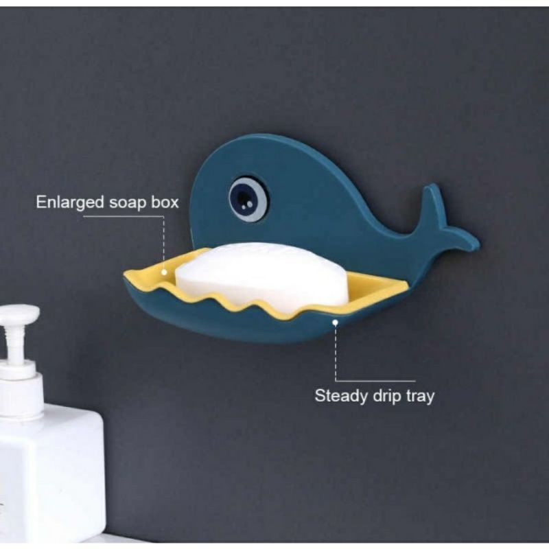 Tempat Sabun Batang Gantungan Serbaguna Model Ikan Paus