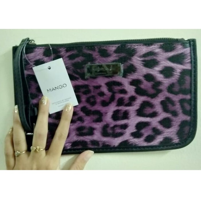 CLUTH DOMPET WRISTLET MANG0 MNG MOTIF TIGER MEDIUM IMPORT PREMIUM #3008