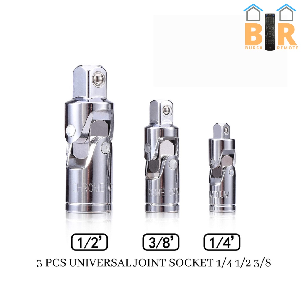 Extension Bar JOINT SOCKET Soket Universal 1 / 4 &quot;3 / 8&quot; 1 / 2 &quot;