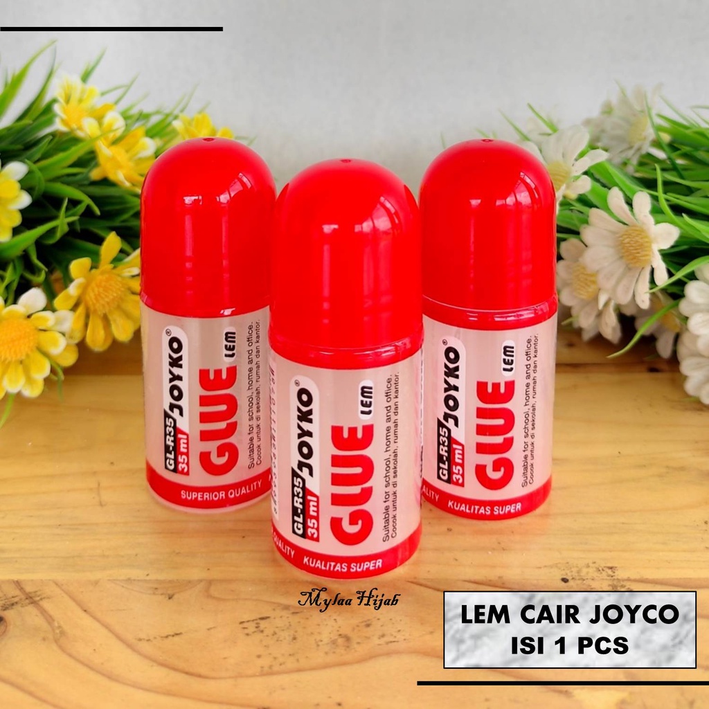 

Lem Cair Joyko 35ml 1 (pcs) Lem Murah Untuk Anak Sekolah