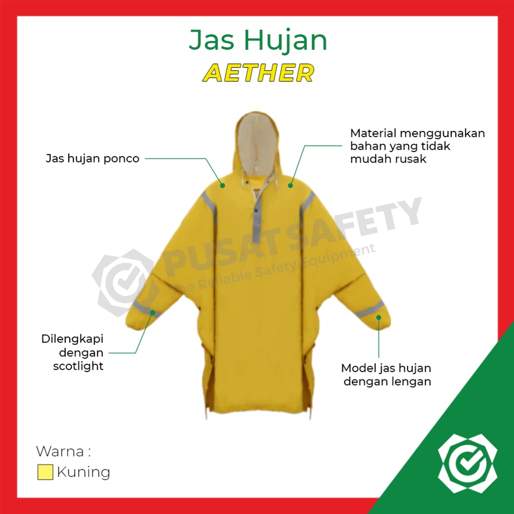Jas Hujan Poncho Proyek Safety Scotlight AETHER