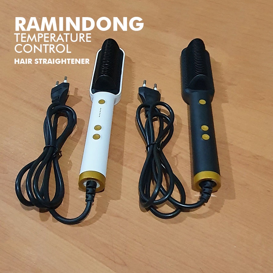 Ramindong Sisir Catokan Pelurus Rambut Hair Straightener Comb