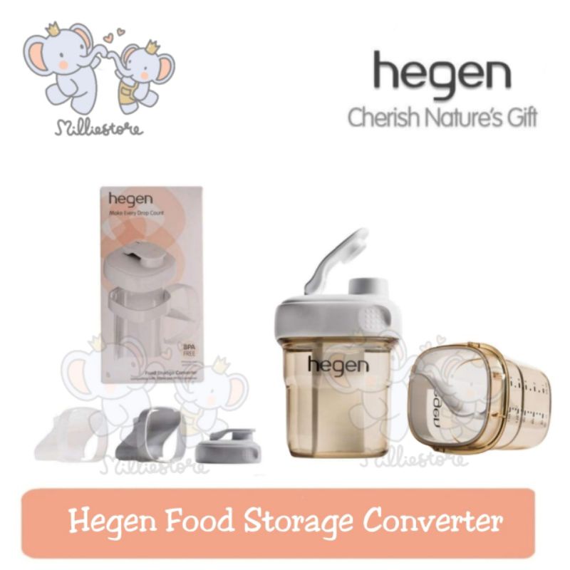 Hegen PCTO Food Storage Converter with white spout