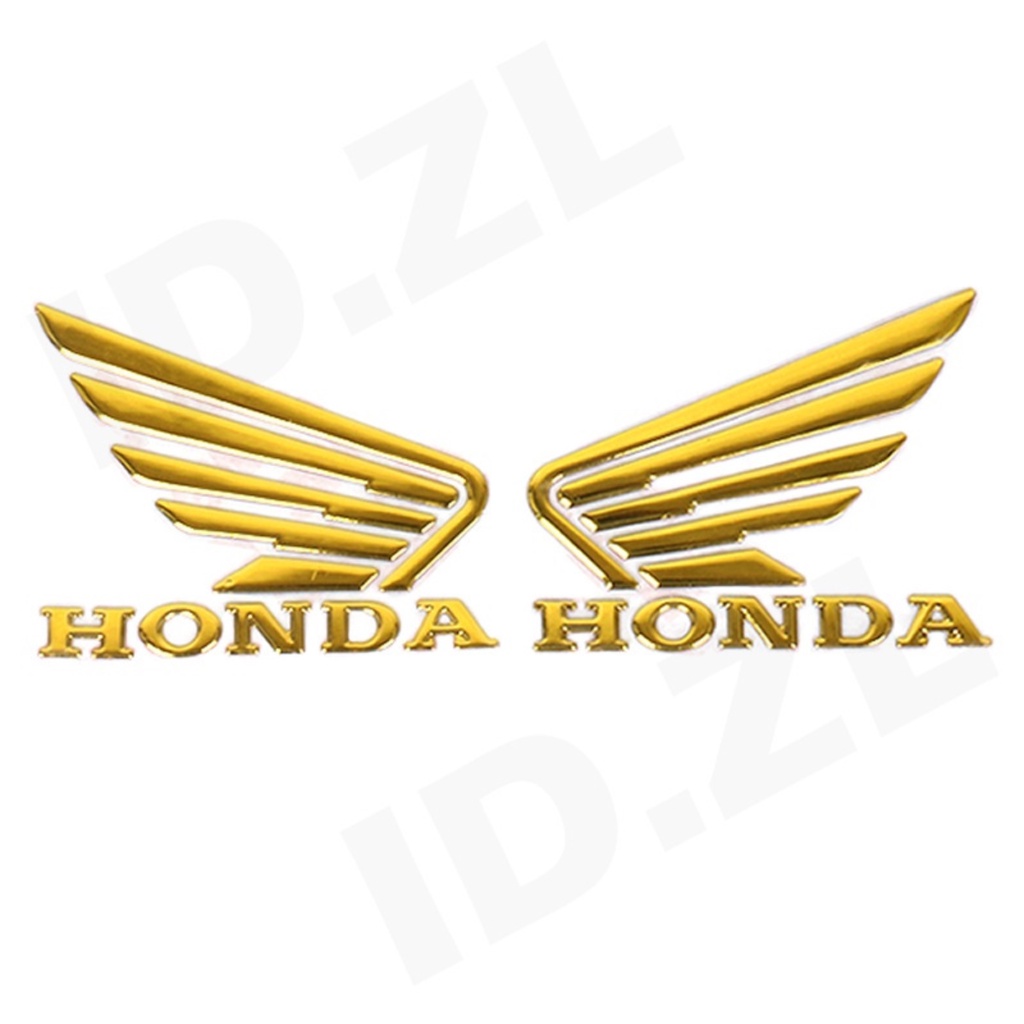 Logo Emblem Sayap Honda Vario 150 Wing 3d Sepasang Kanan Dan Kiri 2 Pcs Gold Silver Color Ready Stock Straight Sticker Stiker Badge Chrome Vario Motor Timbul Full Croom