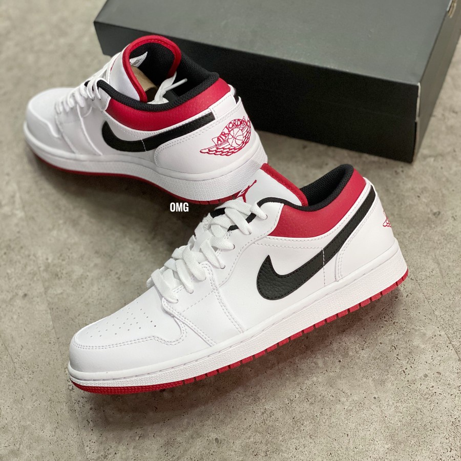 Air Jordan 1 Low Chicago White University Red Black