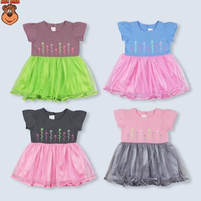 MacBee Baju Anak Perempuan Dress Anak Princess Collection Alina Flower