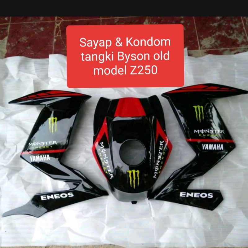 Sayap Byson kondom tangki Half Fairing Byson Bodi Body Samping bison Cover Tutup mesin byson