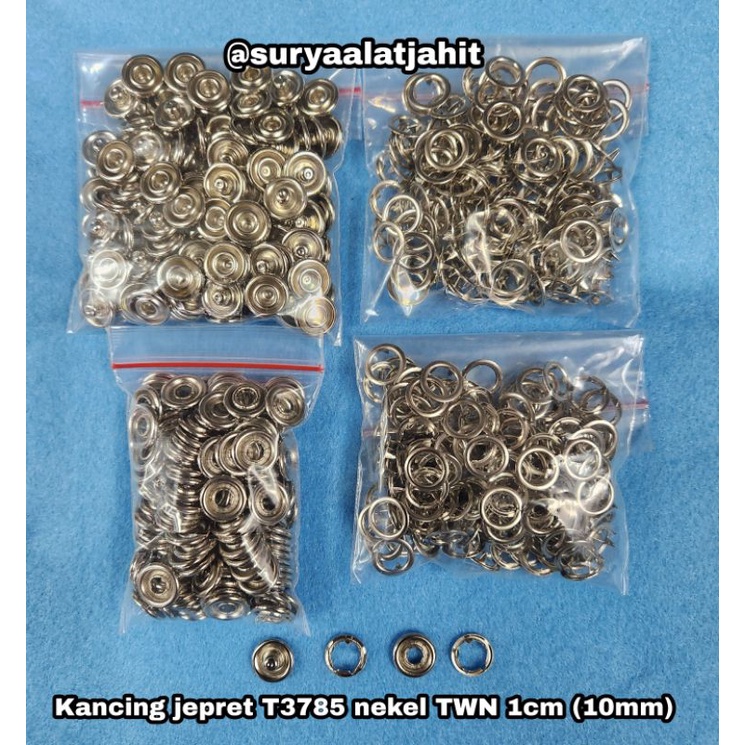 Kancing jepret T3785 (1cm) Nekel Taiwan terbagus =rp.140.000/1gros