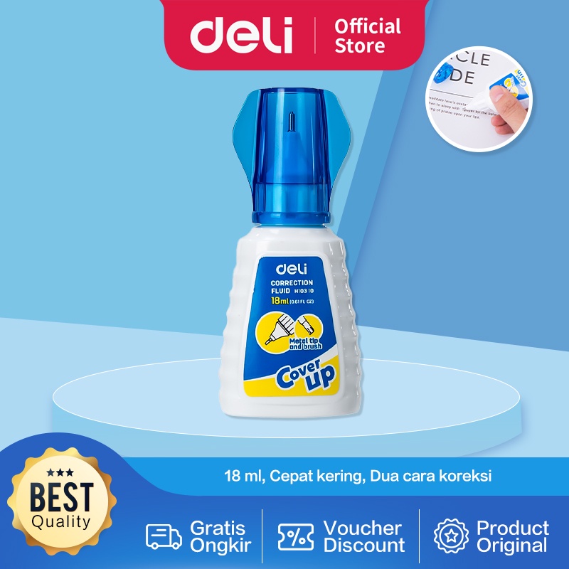 

Deli Tip X Cair Putih Sekolah Baja & Kuas Duo Aplikator 18 mL EH10310