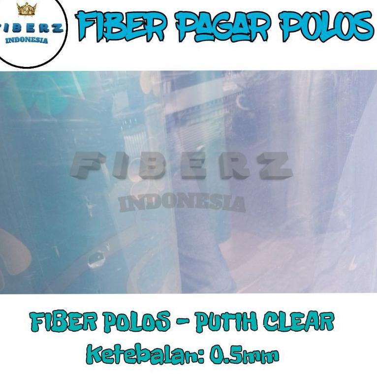 [KODE H136] FIBERZ- Fiber Plastik Penutup Pagar POLOS TEBAL 0.5mm Meteran