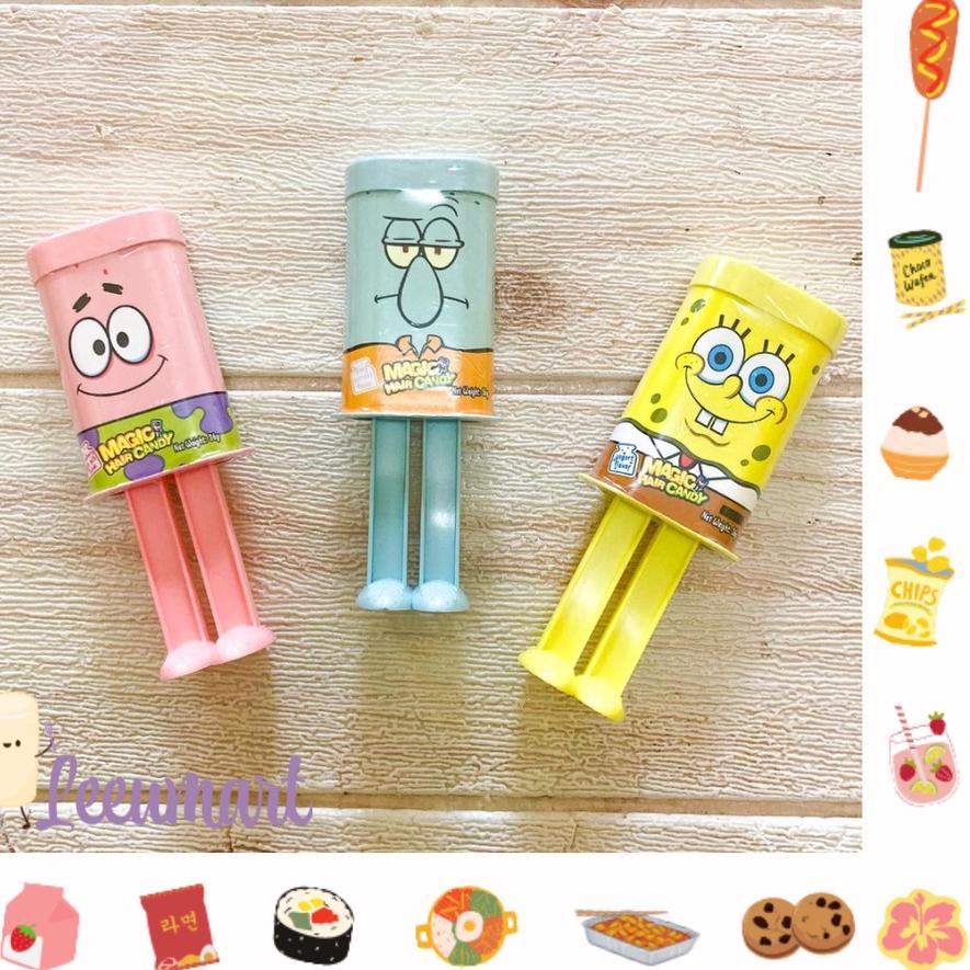 

10.10 FLASH SALE Korean Magic Hair Candy / Korea Viral Squidward Spongebob Candy / Magic Hair Candy Viral !