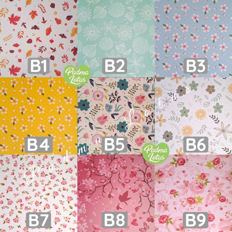 Kertas Kado 10 lembar aneka motif sansan wawa fancy paper