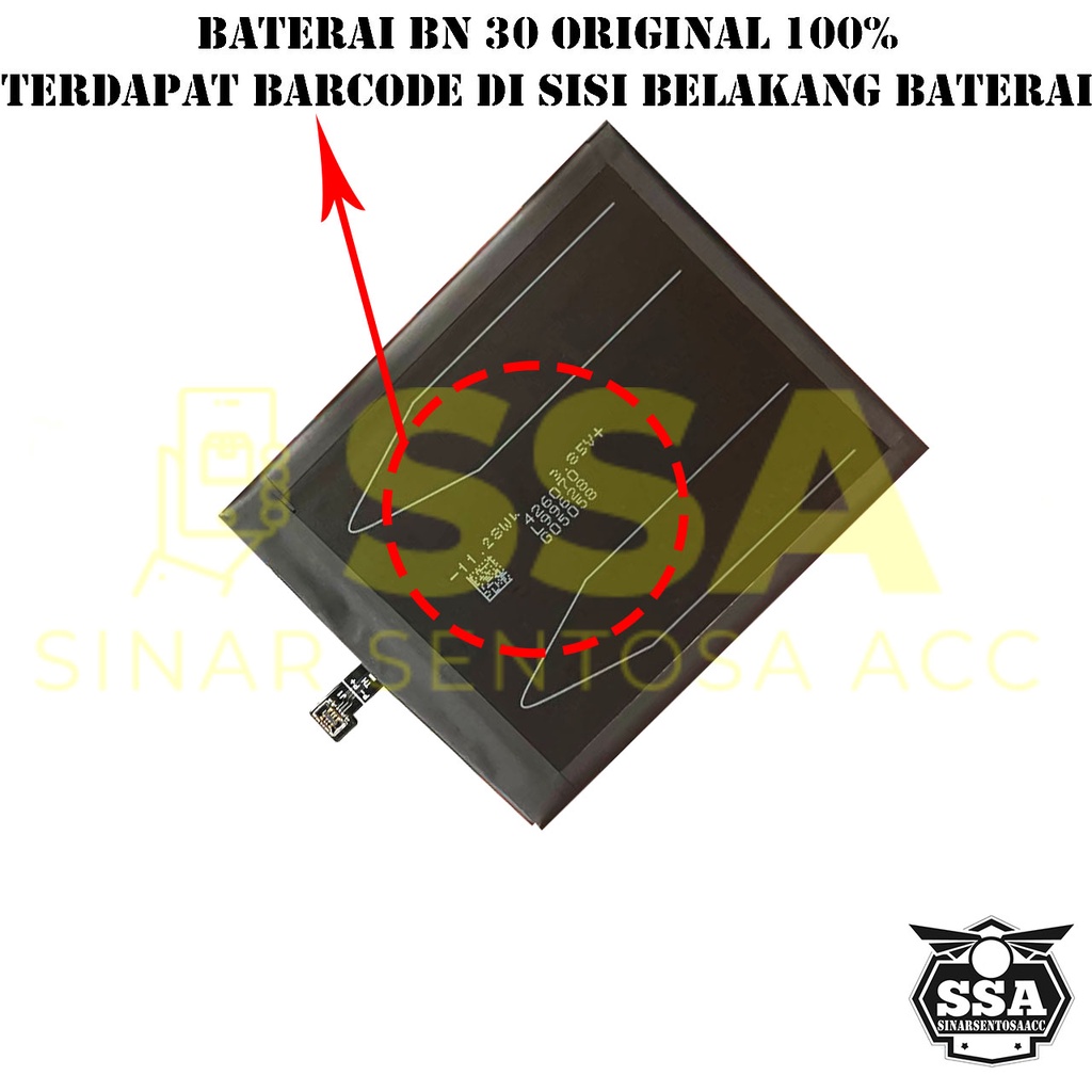 Baterai Original 100% Xiaomi Redmi 4a BN30 Mi4a Mi 4a Redmi4a BN 30 Batu Batrai Batre Batrei Batrei