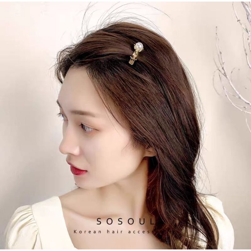 Jepit Rambut Korea Hair Ornaments Diamond Steel Jepit Rambut Poni Model Korea