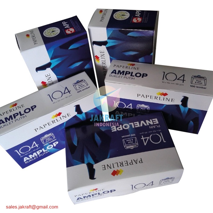

Mantap Amplop Putih Polos Paperline 104 Isi 100 (95 X 152 Mm) 80 Gram Gsm Promo