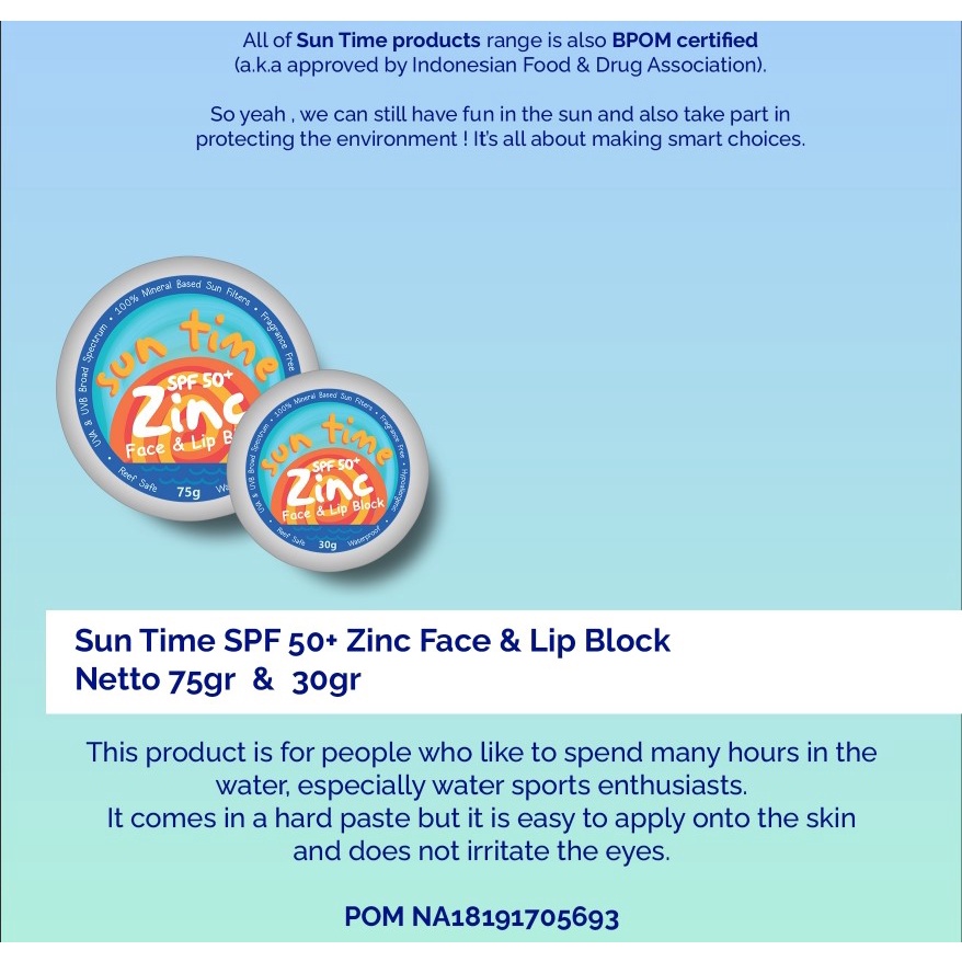 SUN Time Face &amp; Lip Block 75gr