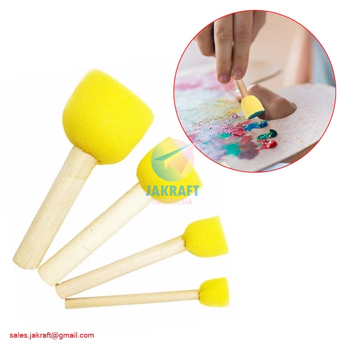 

Segera Miliki Kuas Lukis Spons Cup Set V-Tec 905/4 Sponge Paint Brush Decoupage Vtec Berkualitas