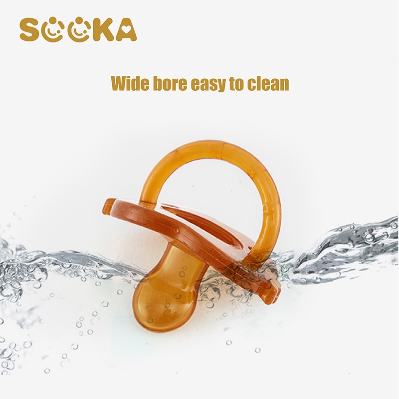 SOOKA Empeng Dot Bayi Silikon Lembut / Baby Pacifier Mainan Gigitan Bayi BPA Free SK-ECB1095