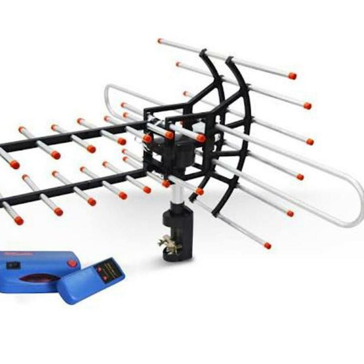 Kualitas Terbaik--Antena TV Digital Outdoor , Remote + Booster + Kabel 10 Meter 850