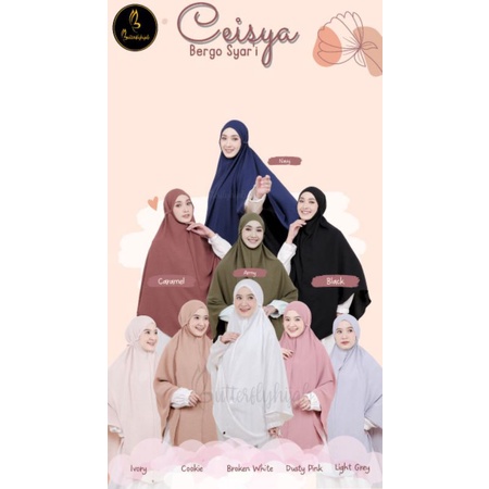 HIJAB INSTAN JUMBO CEISYA BERGO SYARI © BUTTERFLY