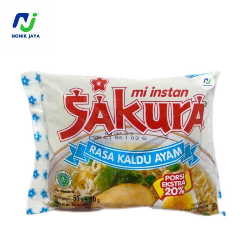 Mi Instan Sakura Rasa Kaldu Ayam Paket isi 5 pcs