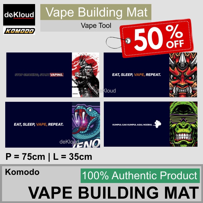 DISKON 50% VAPE BUILDING MAT | 75x35cm | alas karpet besar coil build