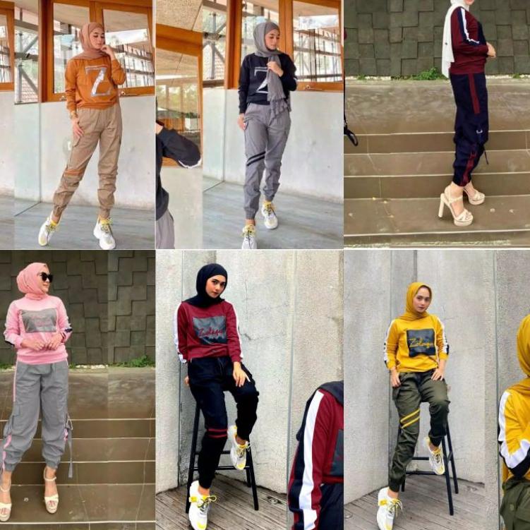 Suplier1st--PREMIUM SET GISKA Z/ ZOLAQU/BB/SETELAN PREMIUM CELANA KATUN