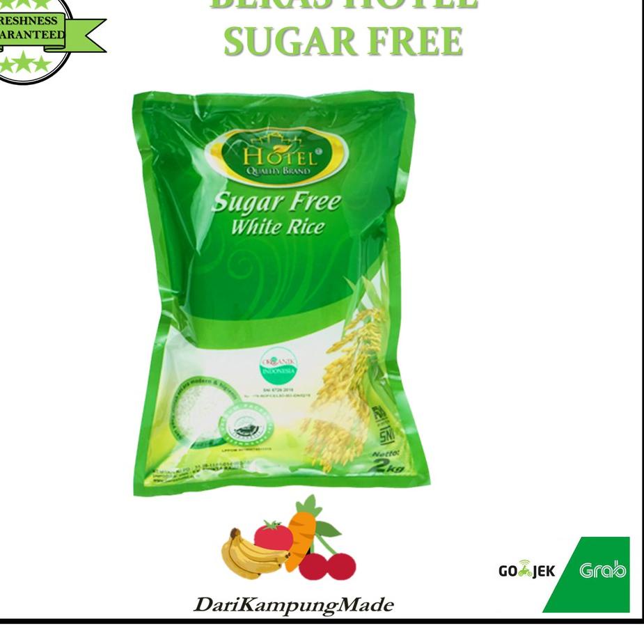 

GRATIS ONGKIR✅!TERMURAH! BERAS ORGANIK SUGAR FREE HOTEL 2KG BERAS DIABETES BERAS TANPA GULA|SQ8