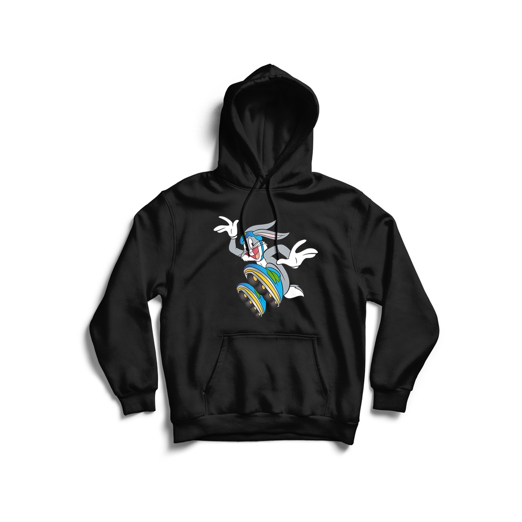GKAHDHBBY038 Jaket Hoodie Anak Gambar Kartun Kelinci Disney Bugs Bunny Hoodie Anak Lengan Panjang Ba