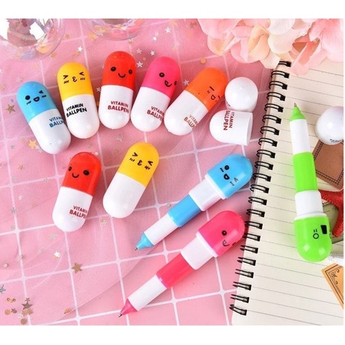 

Pulpen Kapsul Vitamin Tablet Pena Vitamin Ballpen Obat Kapsul Unik