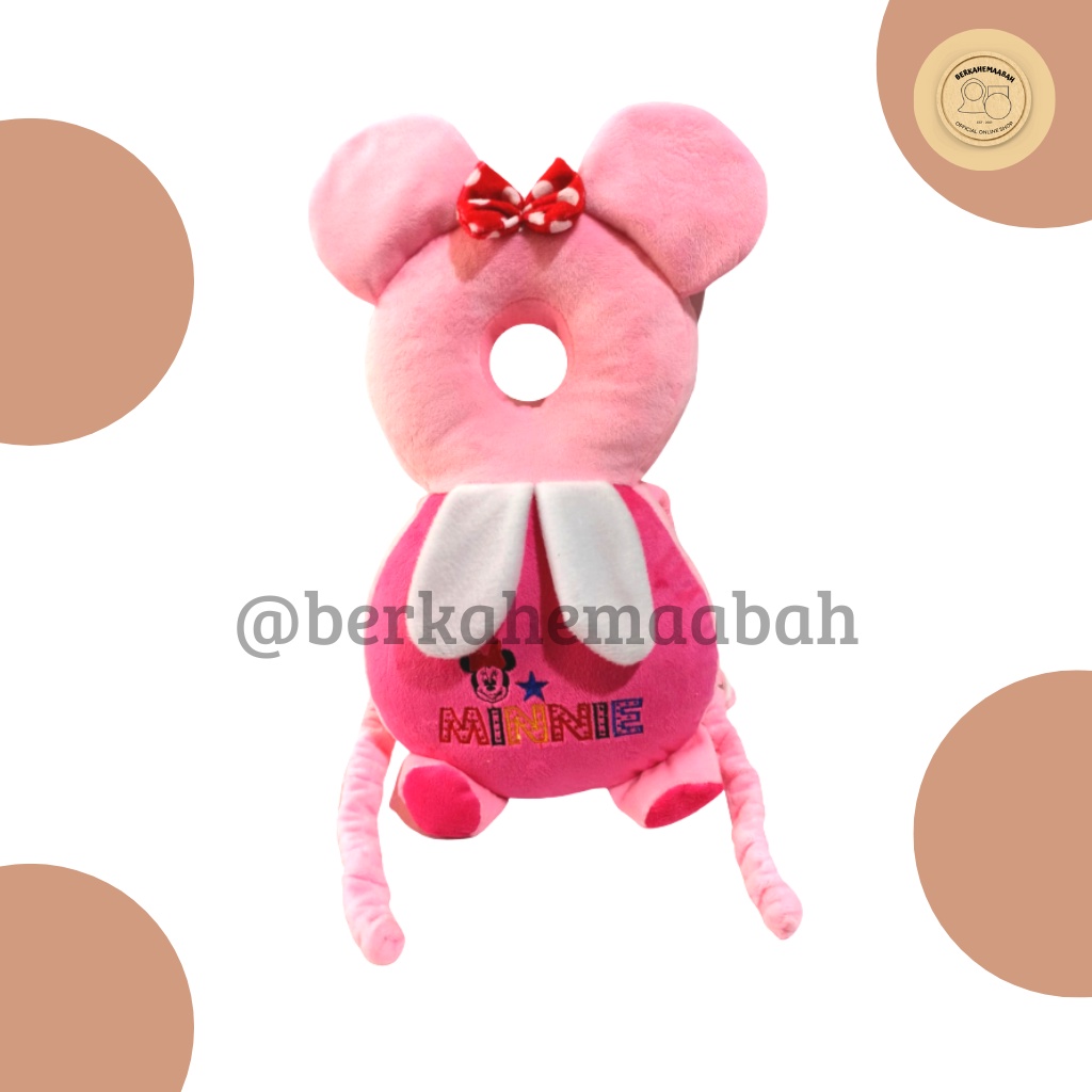 ( FREE STRAP ) Bantal Pelindung Kepala Bayi Disney Minnie Wing | Head Neck Pillow Pad | Pelindung Kepala Bayi