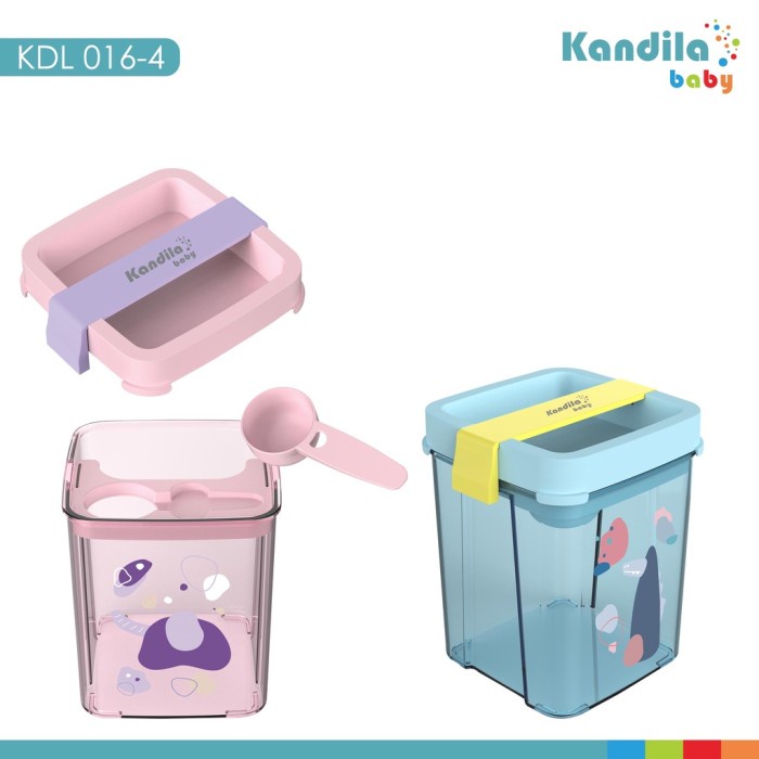 Kandila Baby KDL016-4 KDL016-3 Car Milk Powder Case 180gr - Tempan Simpan Susu Formula Kotak Wadah Susu Bubuk - tempat susu bubuk - Kandila Baby Milk Powder Box 360gr