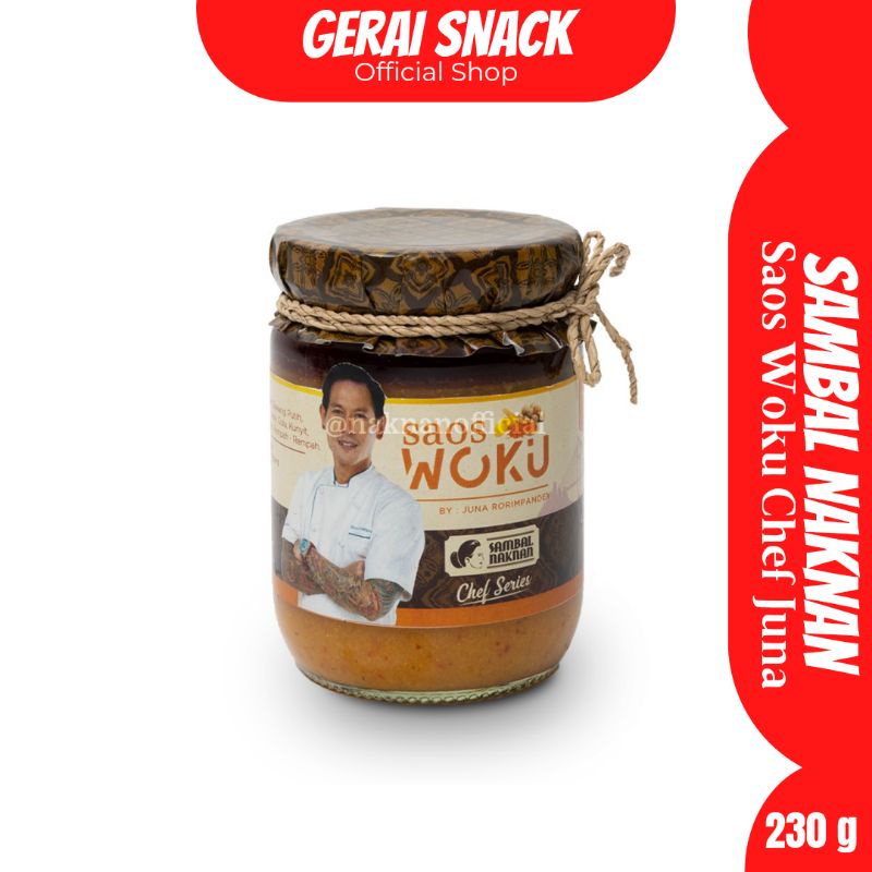 Chef Series Sambal Naknan Saos Woku By Chef Juna Enak Tenan 230g