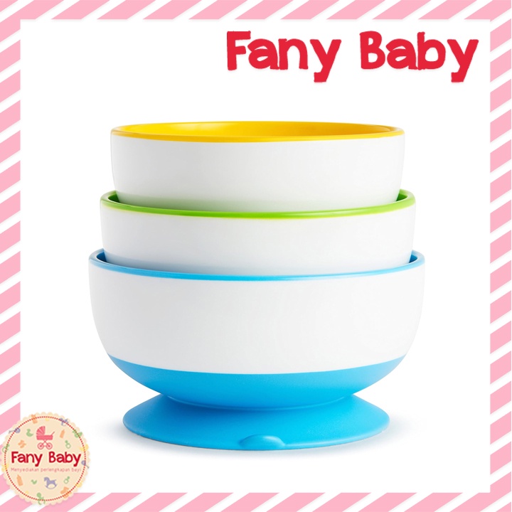 MUNCHKIN STAY PUT SUCTION BOWL 3 PACK