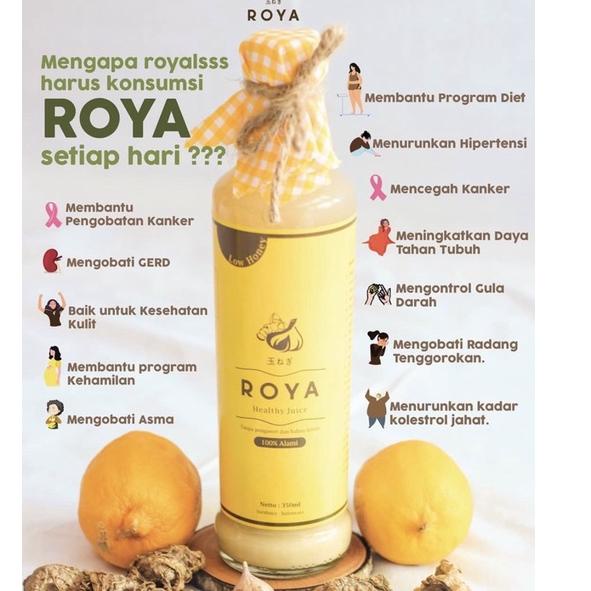 

PROMO HARI INI ROYA Jus Bawang Putih Tunggal 350ml GARANSI RESMI - Jahe Merah - Lemon Import - Madu Hutan - Cuka Apel - HALAL - Ecoomy Pack grosir