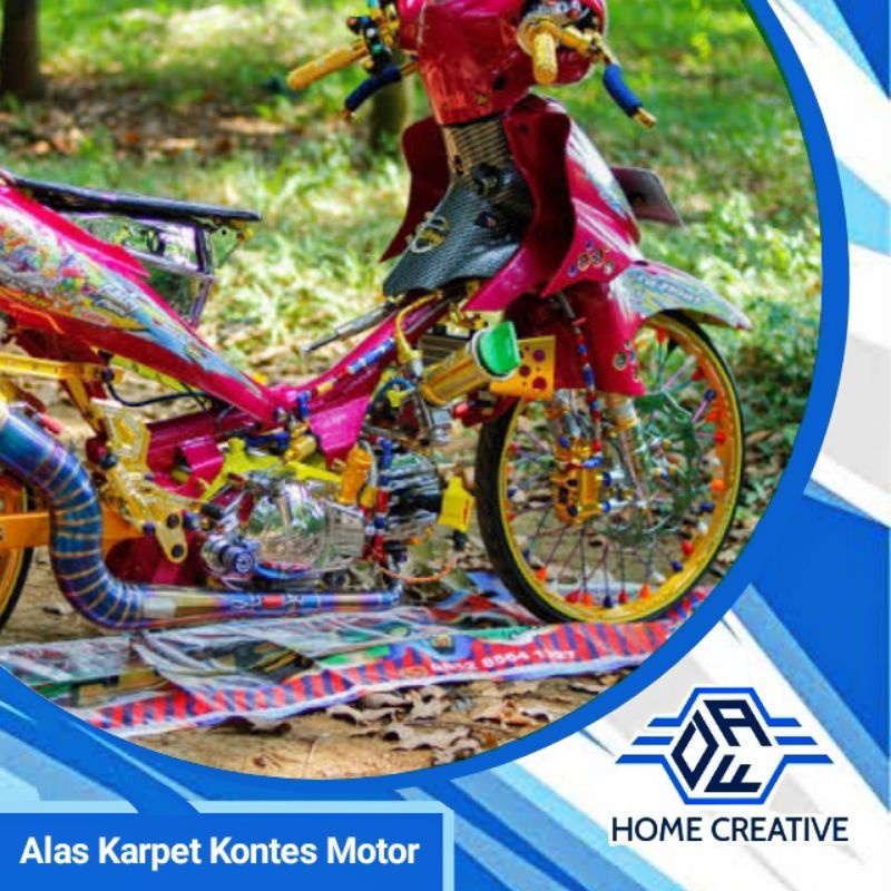 alas karpet motor kontes / aksesoris motor alas motor / karpet motor