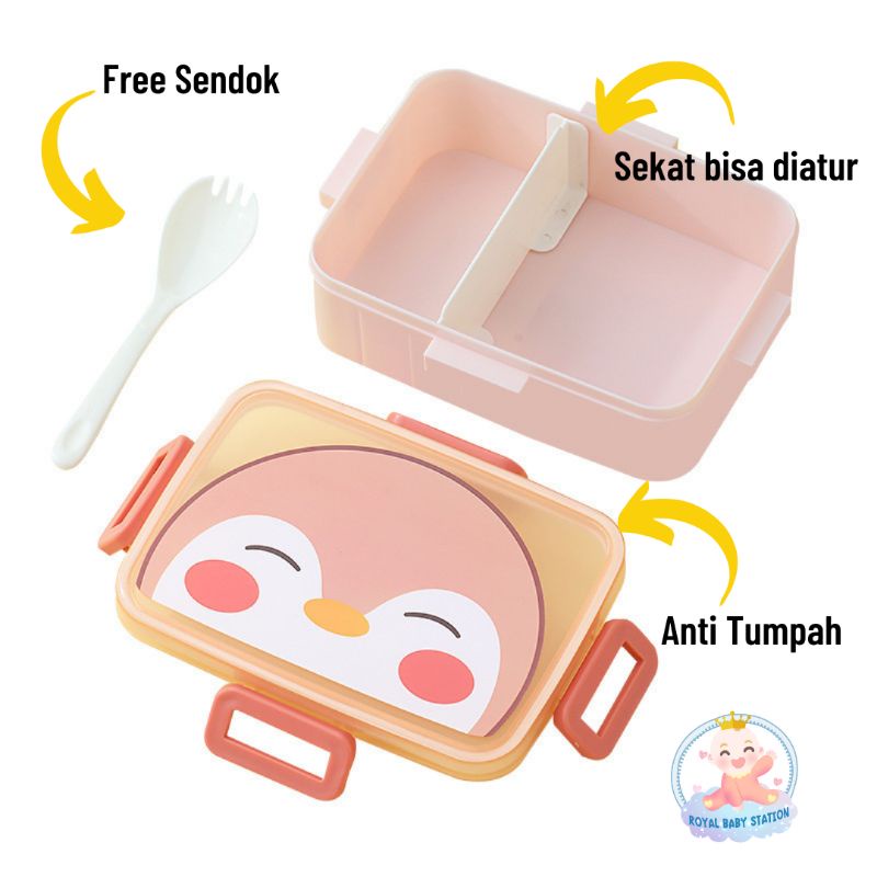 New Kotak Makan Bekal Anak Karakter Premium 2 Seri