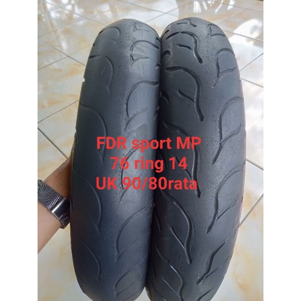 sepasang ban softcoumpnd donat ring 14 fdr sport MP 76 uk 90/80rata