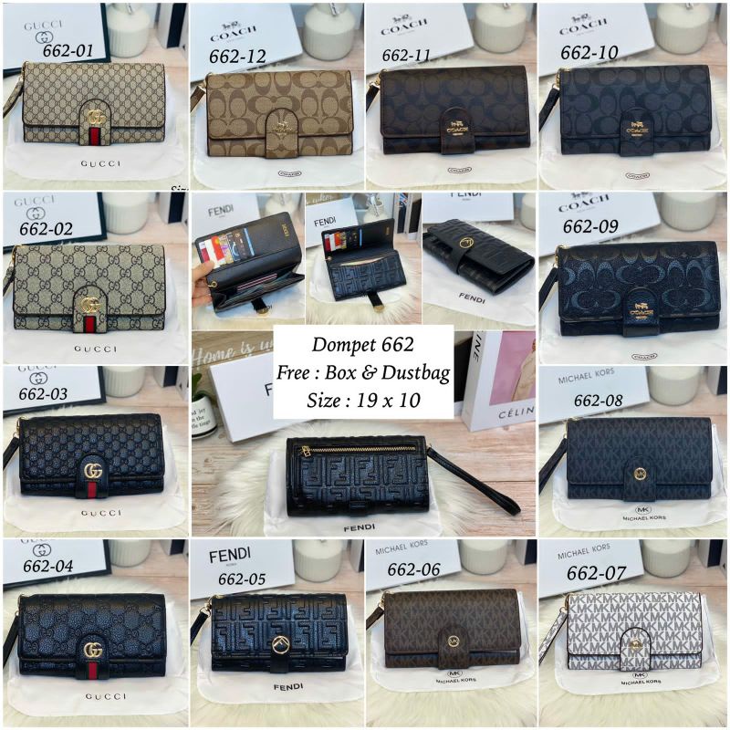 Dompet Lipat Panjang New Kode 662 FREE BOX&amp;DUSBAG