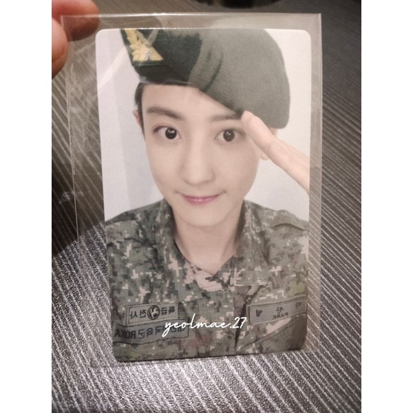 [Baca Deskripsi] Chanyeol Photocard musical Blue Helmet A Song Of Meissa 8/28 19:00 Lightstick Chany
