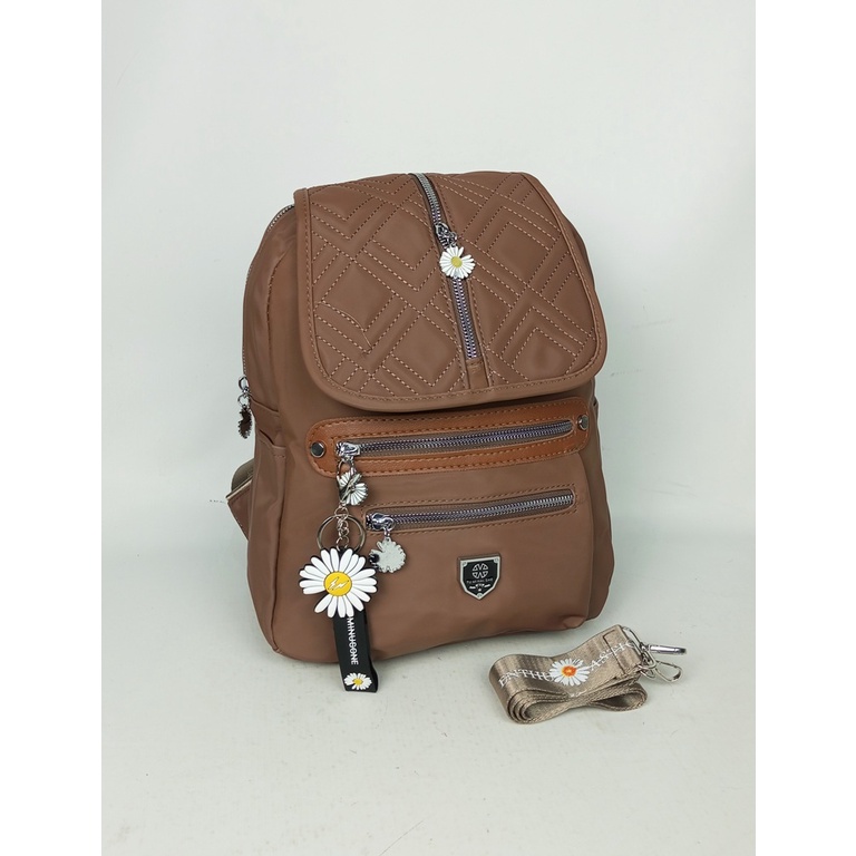 TAS RANSEL WANITA IMPORT TAS TRENDY FASHION STYLE KOREA TAS KERJA SEKOLAH KULIAH 3 IN 1